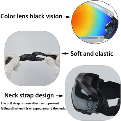 UV Protection Wind Protection Dust Protection Fog Protection Dog Glasses,Adjustable Strap Dog Goggles