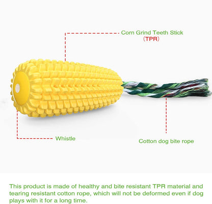 Teeth Interactive Corn Puppy Toothbrush Clean Toys, Dog Toys Aggressive Chewers For All Breed