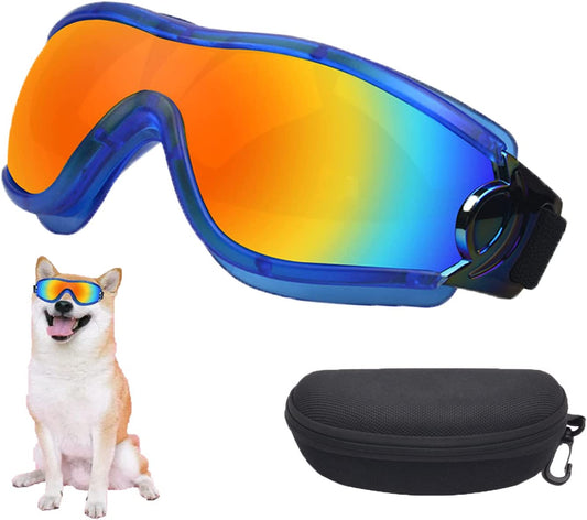 UV Protection Wind Protection Dust Protection Fog Protection Dog Glasses,Adjustable Strap Dog Goggles