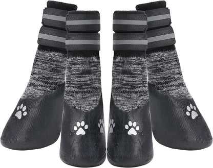 Socks for the Dog Anti-Slip Dog Socks with Adjustable Strap for Indoor Hardwood Traction Control